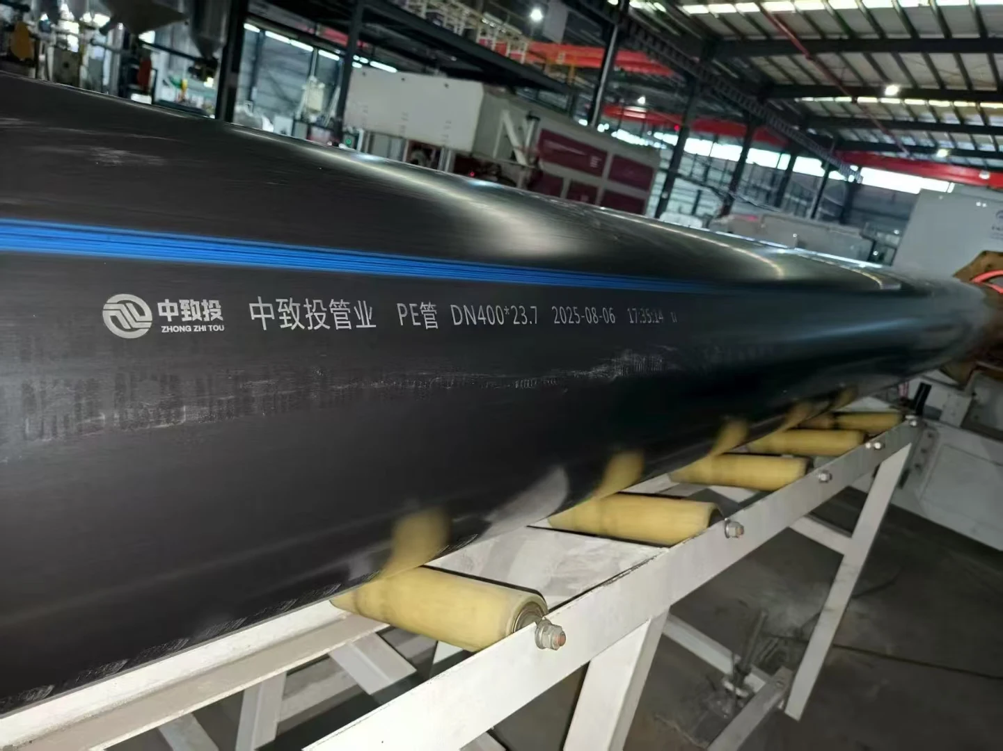 HDPE钢带增强波纹管产品实景